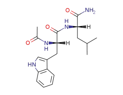 N-acetyl-L-triptophanyl-L-leucine amide