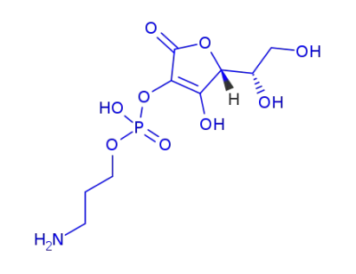 3-aminopropyloxy (5-((S)-1,2-dihydroxyethyl)-4-hydroxy-2-oxo-2,5-dihydrofuran-3-yl)hydrogenphosphate