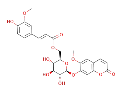 scopoletin 7-O-(6-O-feruloyl-β-D-glucopyranoside)